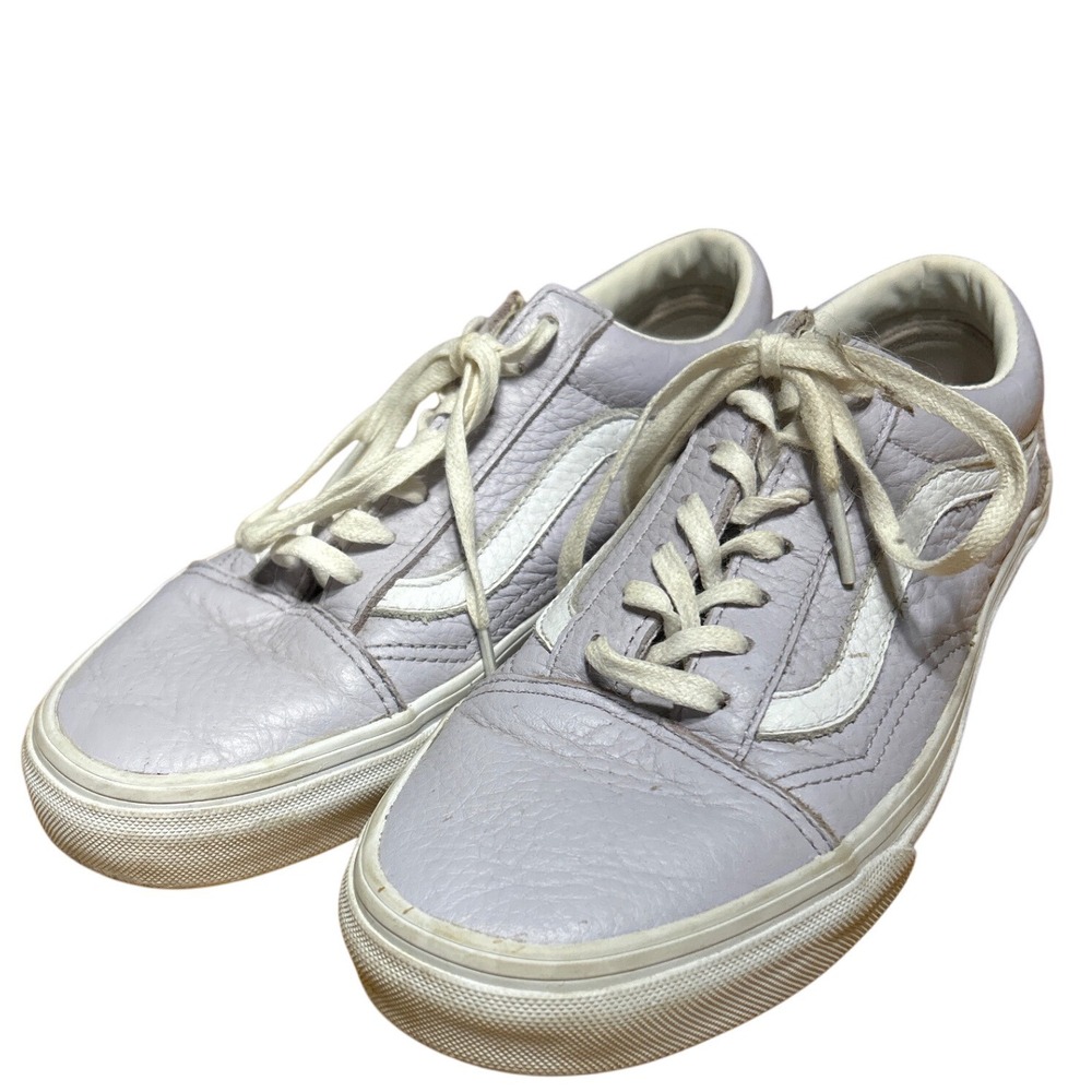 Vans Old Skool Leather Pastel Lilac Low Top‎ Sneakers Women US 7.5